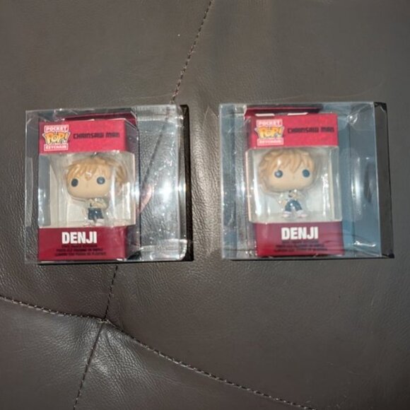 NEW Set 2 Funko Pocket POP Keychain Crunchy Roll Vinyl Chainsaw Man Figure Denji - Picture 4 of 9